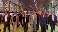 بازدید وزیر صمت از کارخانه فولاد اکسین اهواز